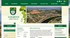 Desktop Screenshot of obeczamarovce.sk